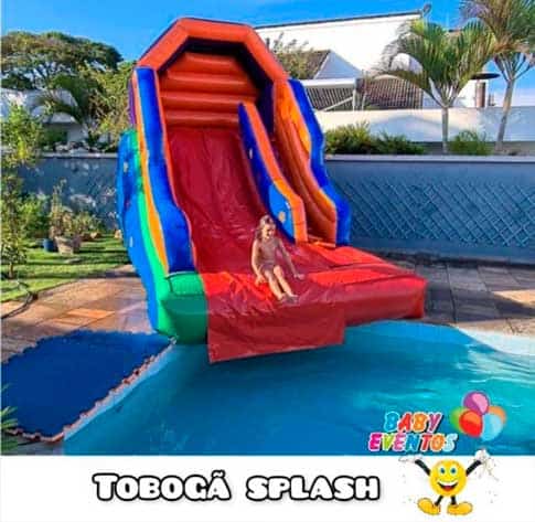 Aluguel de Tobogã Inflável Splash para Festa Infantil