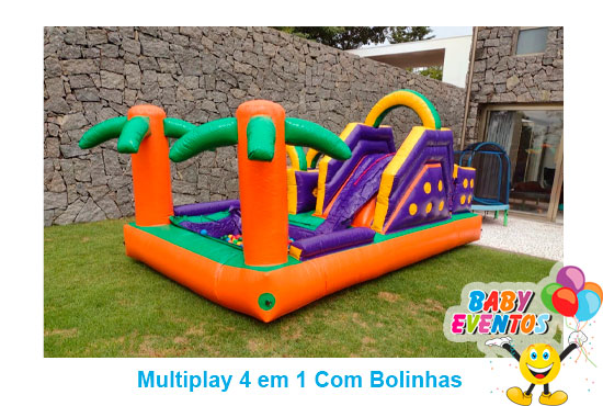 Brinquedo Multiplay 4 em 1 com Bolinhas na casa - Baby Eventos